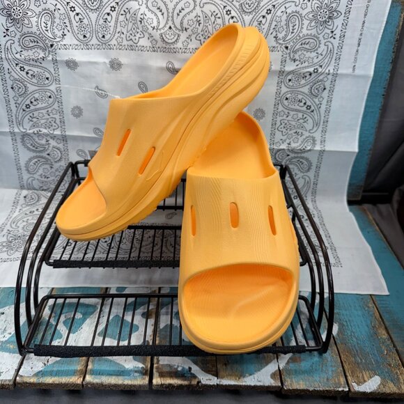 NEW Hoka Ora Recovery Slide 3 Men’s Size 12 Sherbet/Orange Sandals - Picture 2 of 8
